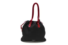 Authentic Prada Black Tessuto Small Nylon Drawstring Tote Bag