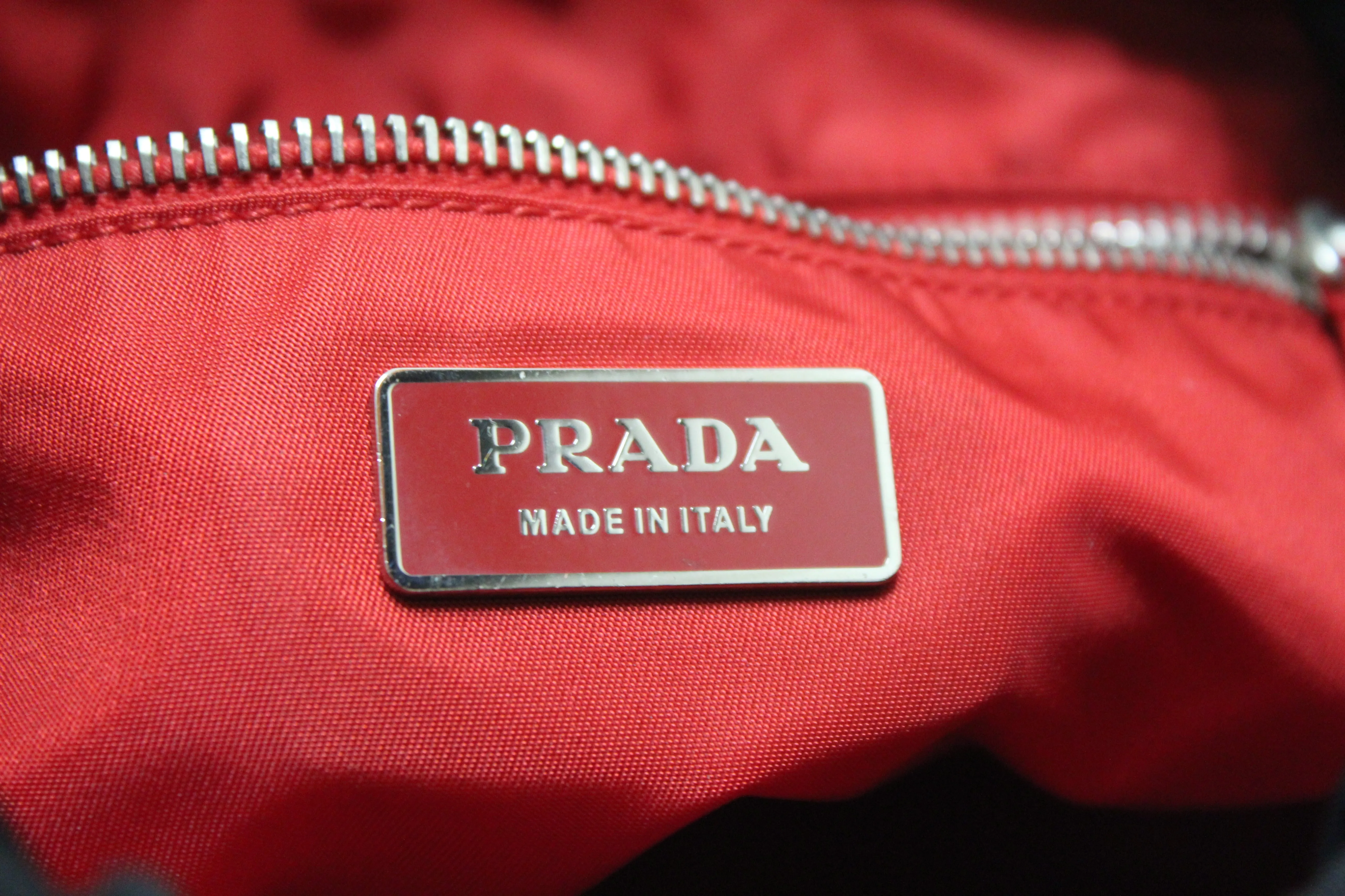 Authentic Prada Black Tessuto Small Nylon Drawstring Tote Bag