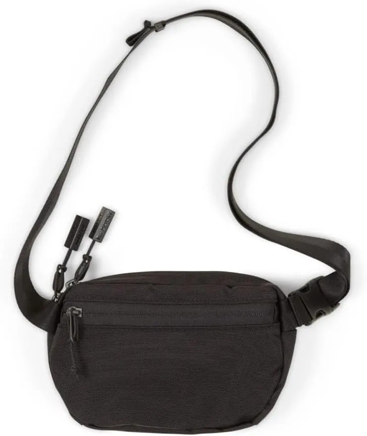 Baboon to the Moon Fanny Pack - Trendy, Compact, Water-Repellent Waist Bag in Multiple Colors and Sizes for Men and Women (Black, Mini (1.5L))