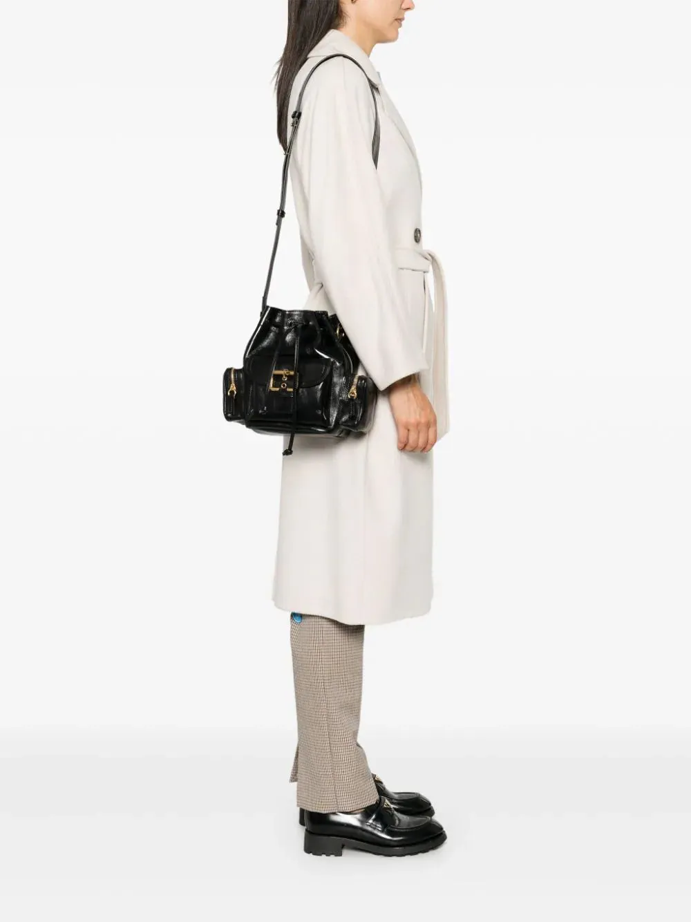 Camera Bucket Bag in Black