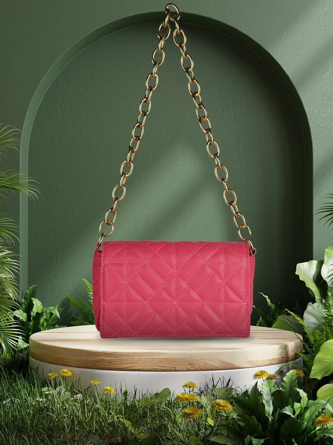 Casual Solid Shoulder Bag