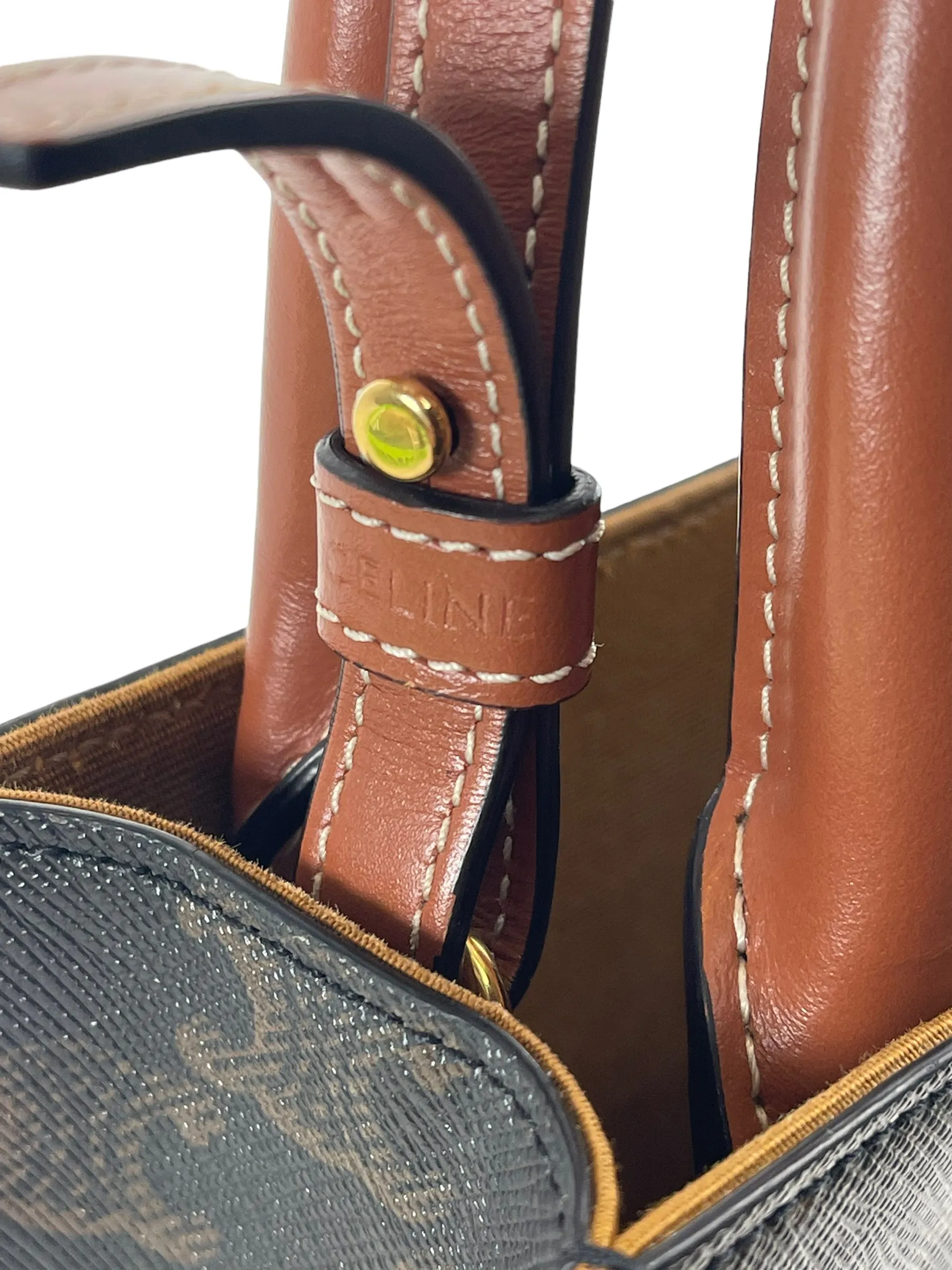 Celine Mini Cabas Vertical Monogram Canvas Crossbody