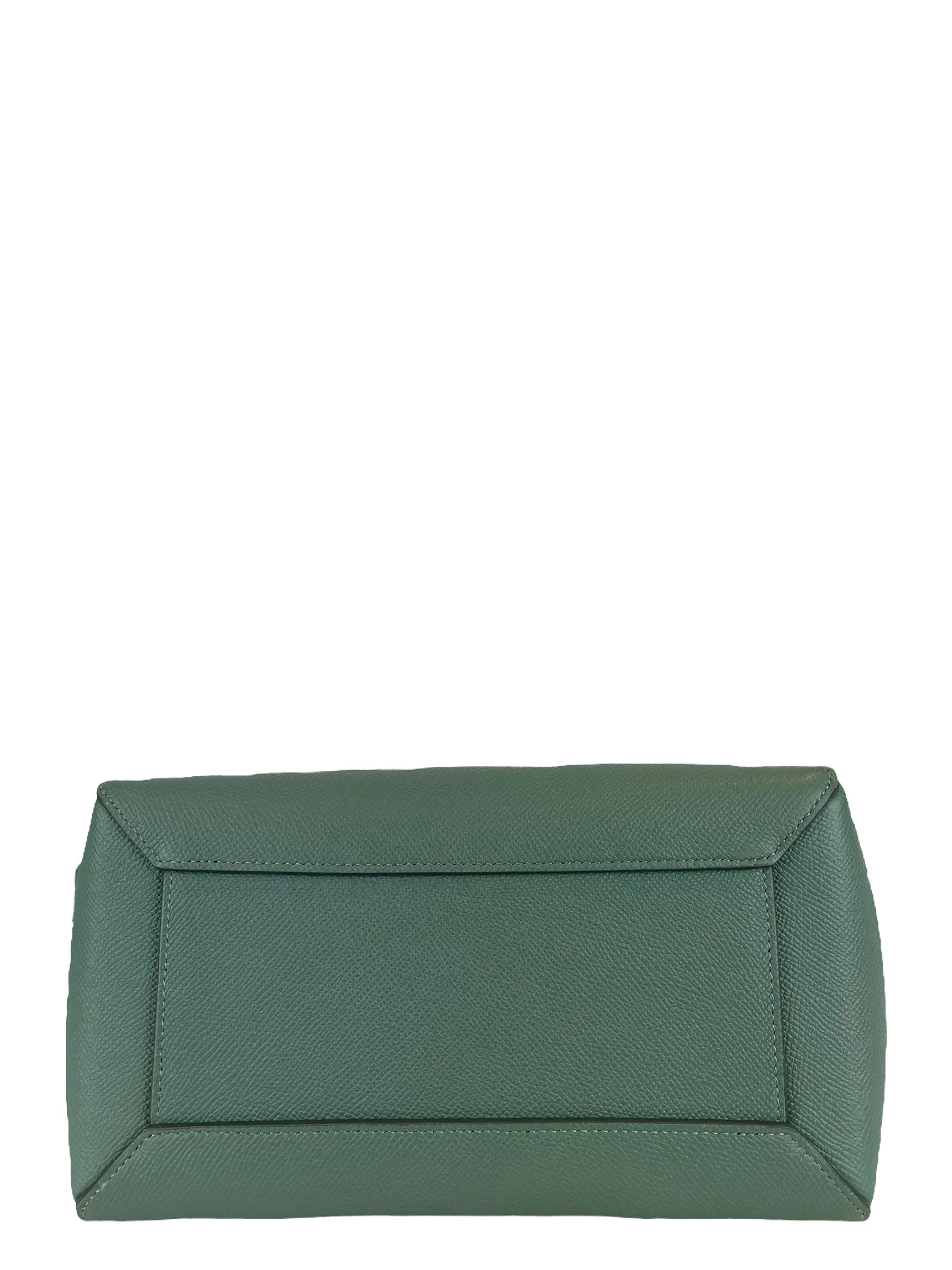 Celine Sea Green Grained Calfskin Leather "Micro Beltbag" Crossbody