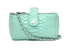 Chanel Rare Blue Python Micro Mini