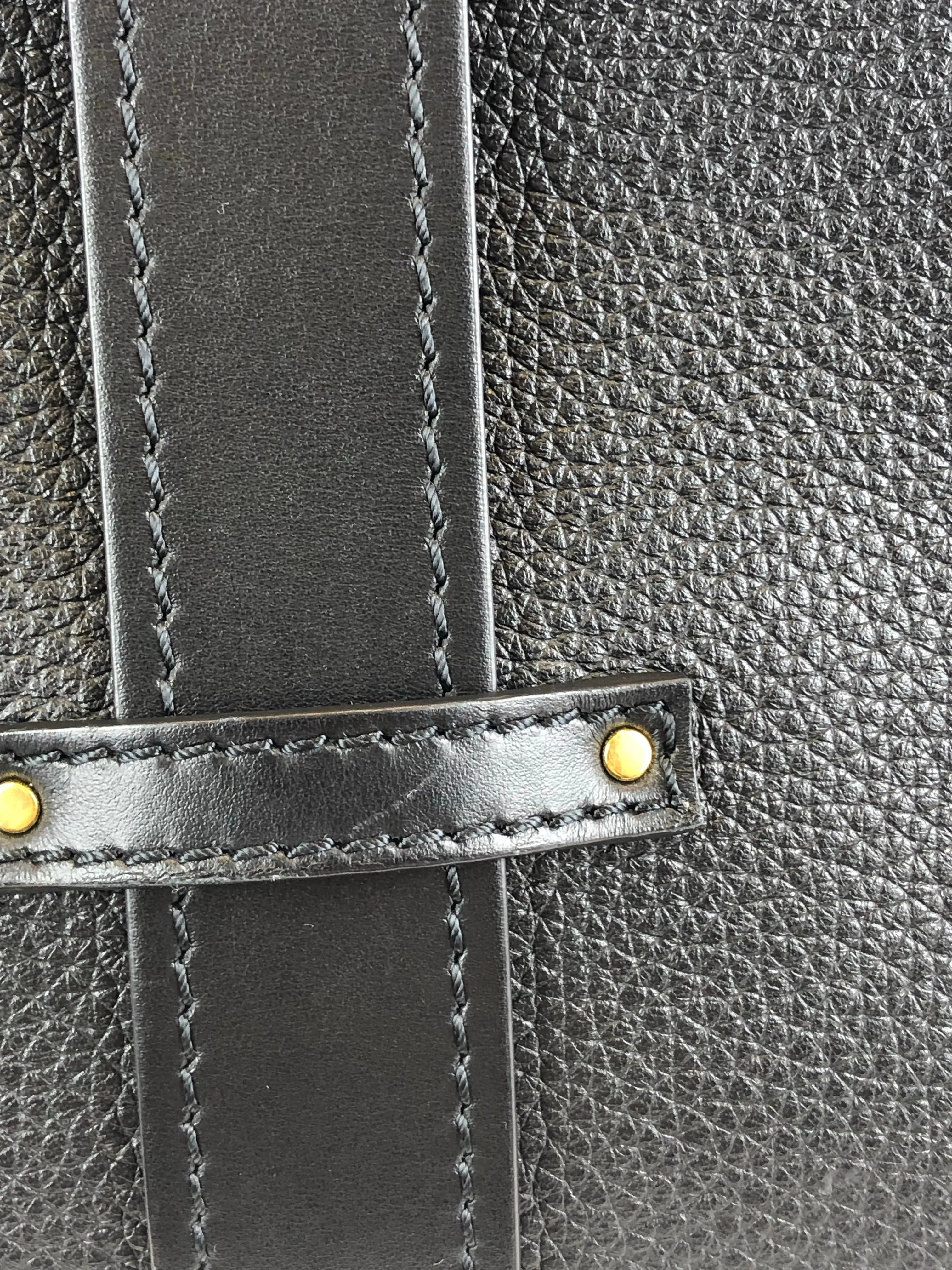 Chloé Black Leather “Aby Day” Shoulder Bag