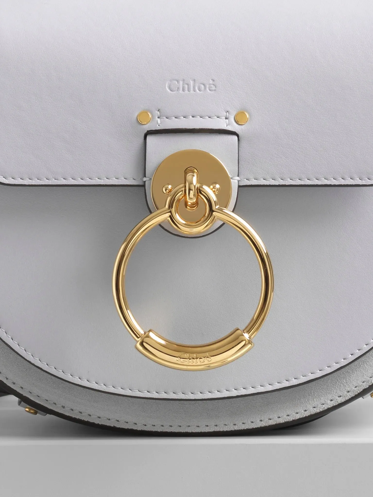 CHLOÉ CALFSKIN LEATHER SMALL TESS BAG
