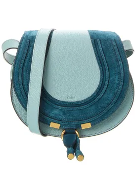 Chloé Marcie Small Leather & Suede Shoulder Bag
