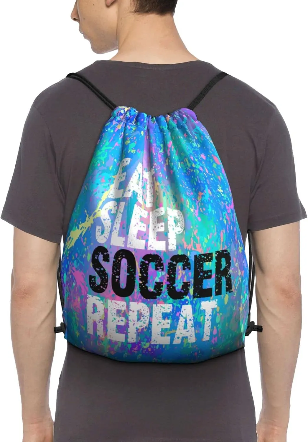 Drawstring Backpack Gym String Bag Sports Drawstring Sackpack For Women Men
