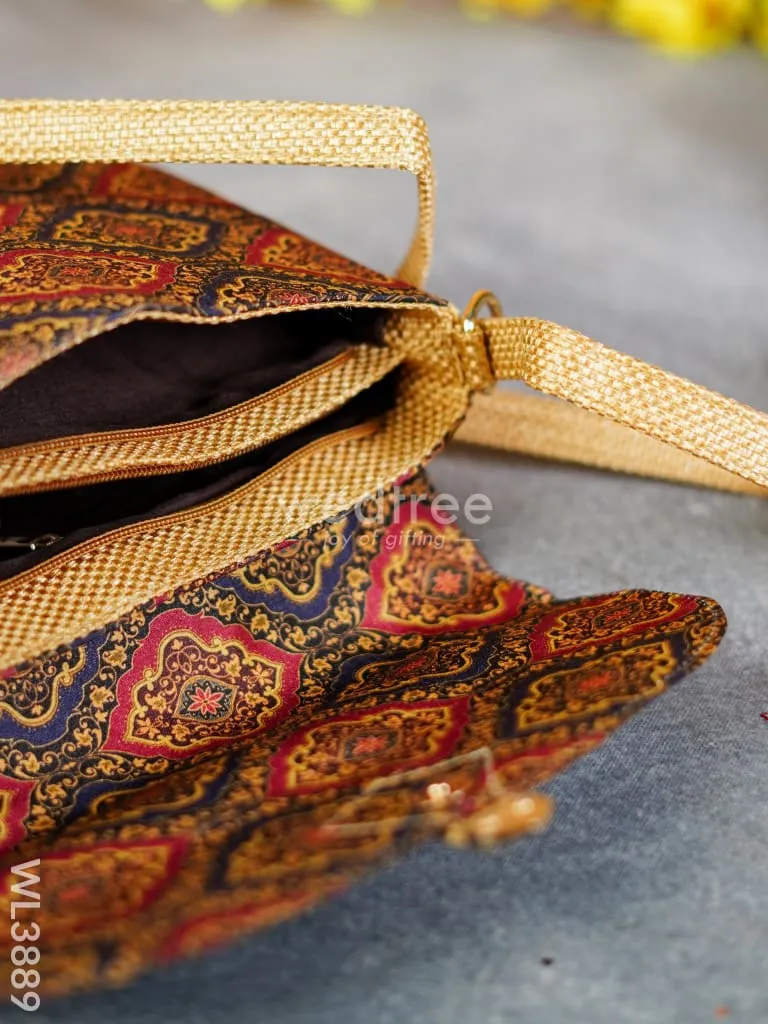 Fabric Sling Bag with Press Lock - WL3889