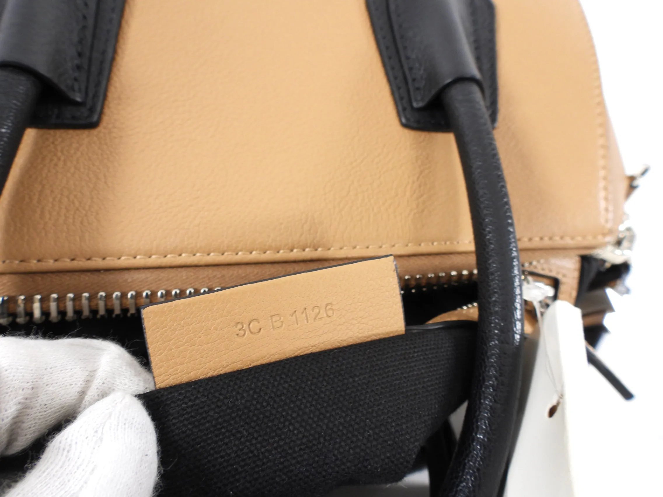 Givenchy Antigona Tricolor Small Bag in Beige, White, Black