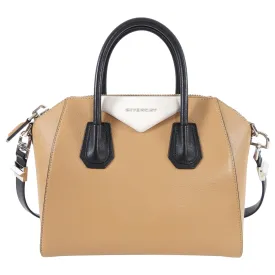 Givenchy Antigona Tricolor Small Bag in Beige, White, Black