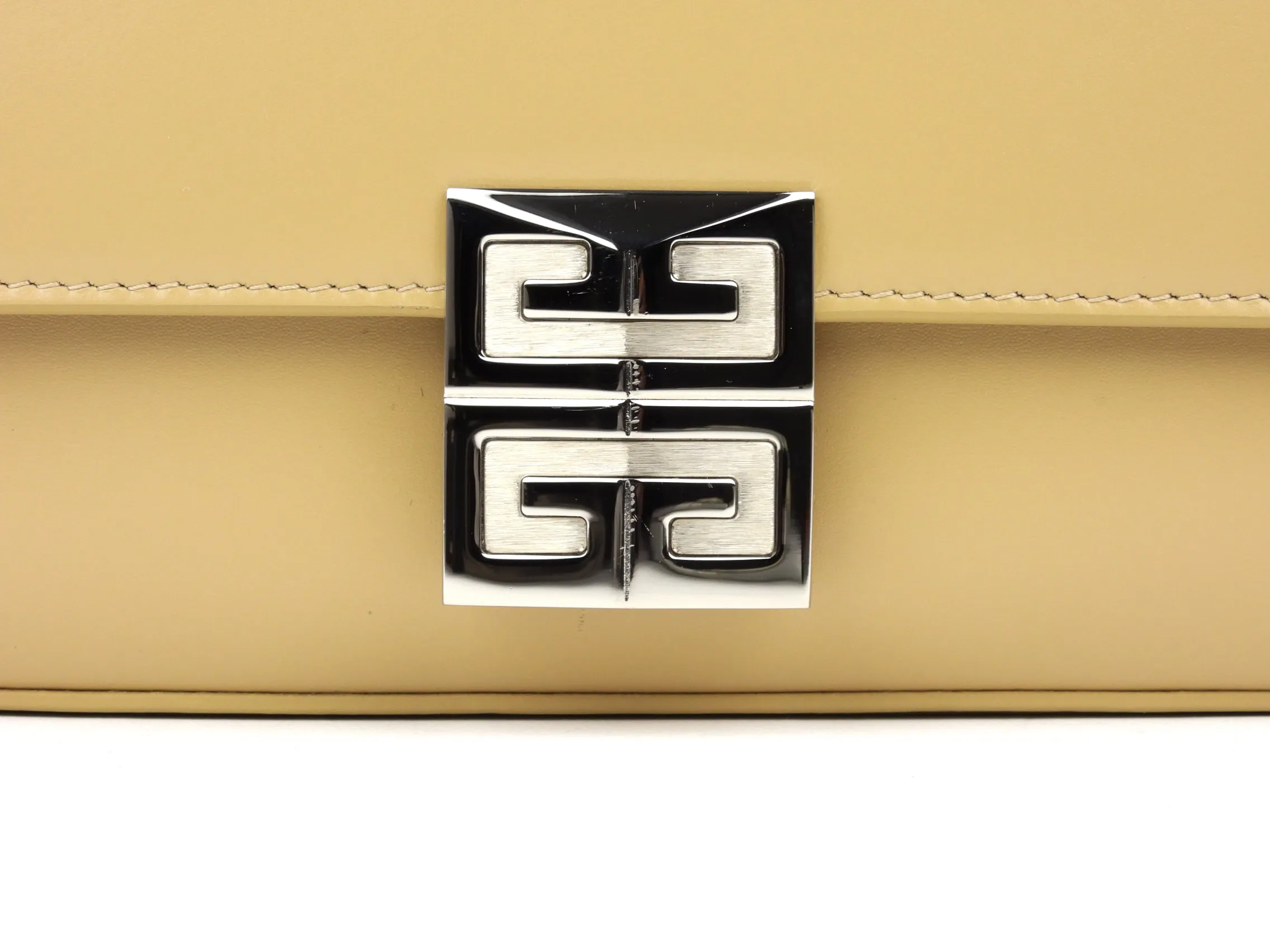 Givenchy Beige Cappuccino Smooth Box Calf 4G Shoulder Bag