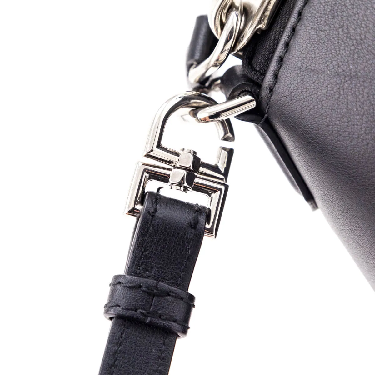 Givenchy Black Smooth Calfskin Mini Studded Antigona Bag