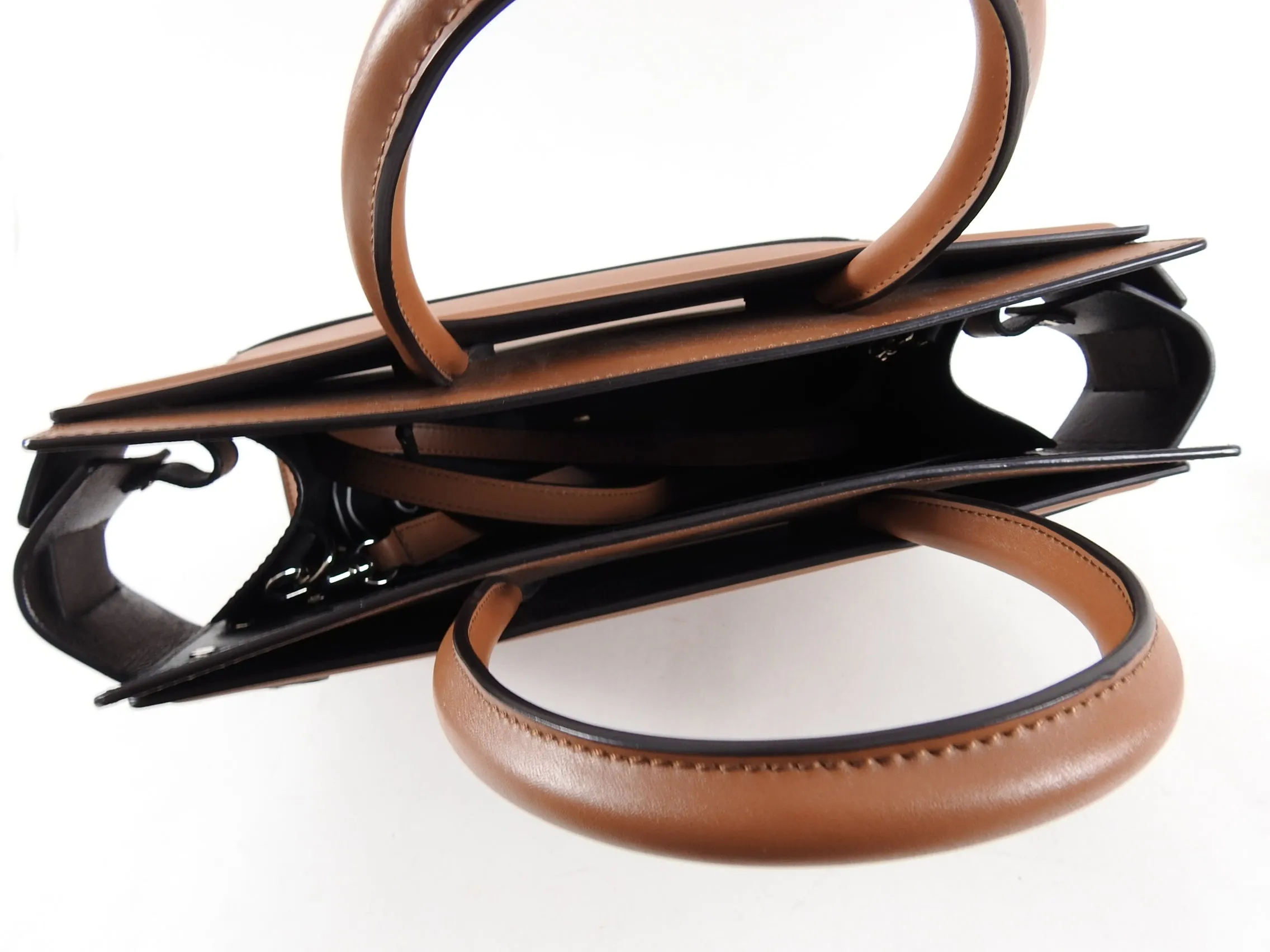 Givenchy Brown Small Structured Horizon Shoulder Bag