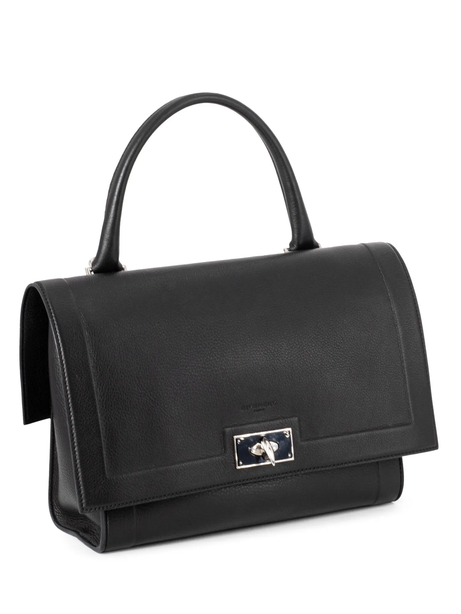 Givenchy Leather Shark Satchel Bag Black