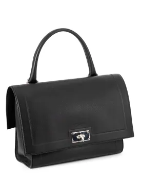 Givenchy Leather Shark Satchel Bag Black