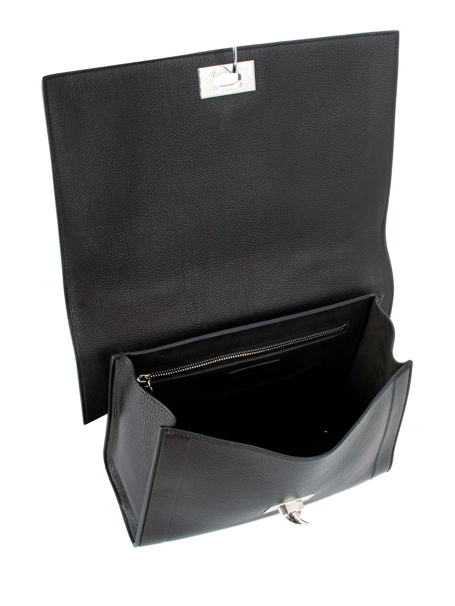 Givenchy Leather Shark Satchel Bag Black