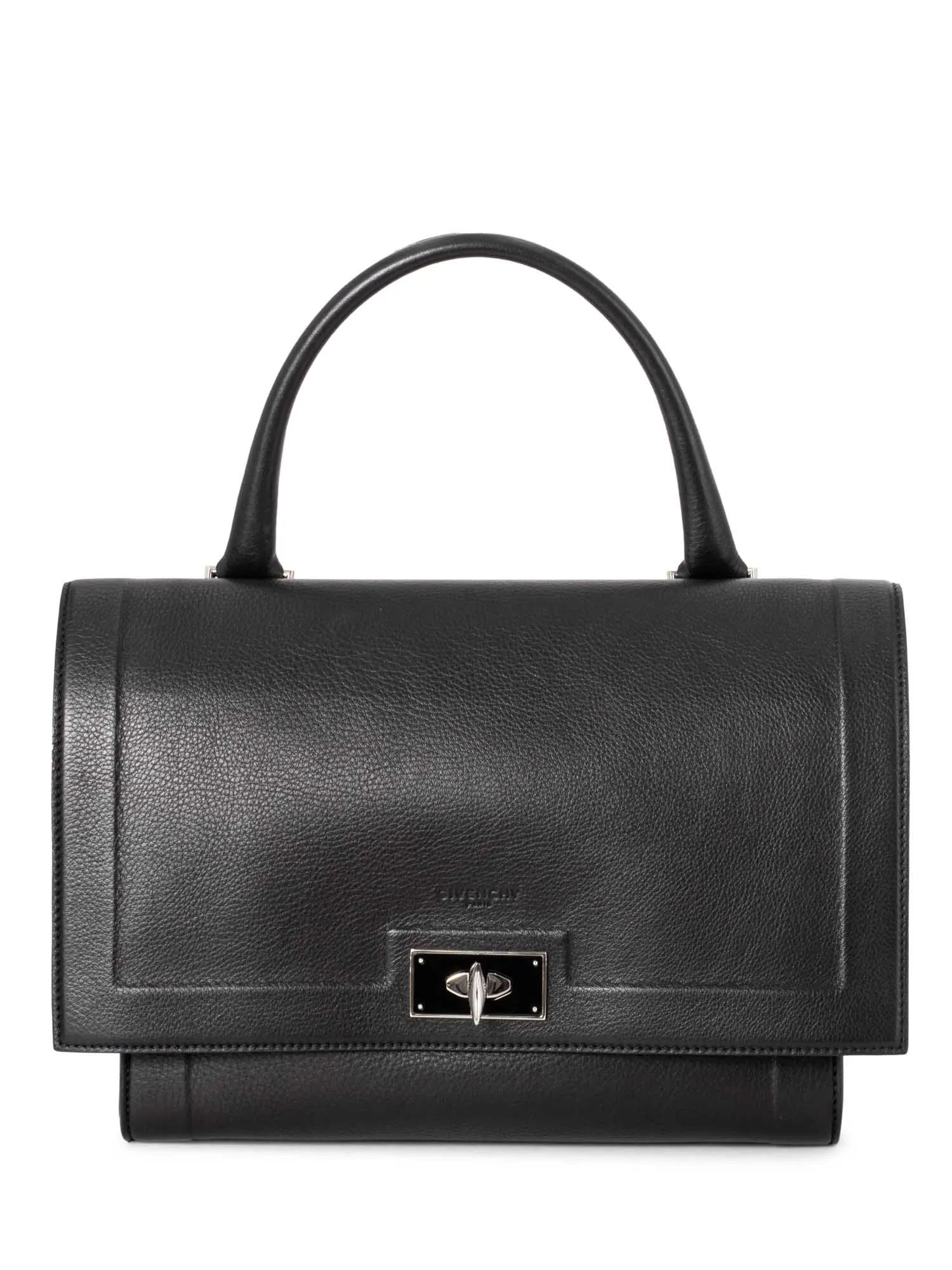 Givenchy Leather Shark Satchel Bag Black
