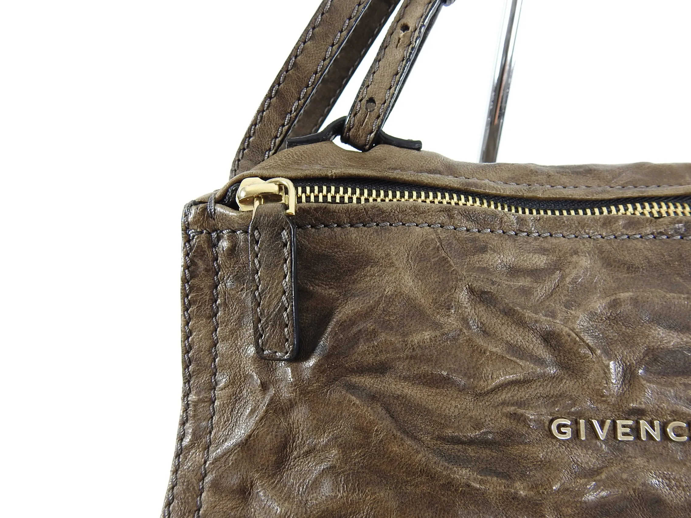 Givenchy Pandora Mini Aged Pepe Leather Bag