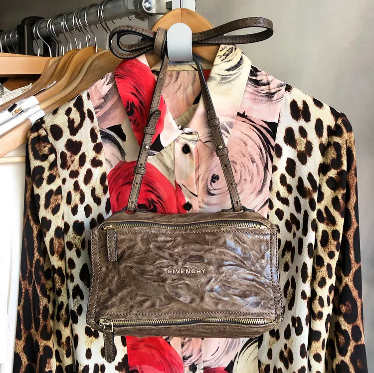 Givenchy Pandora Mini Aged Pepe Leather Bag