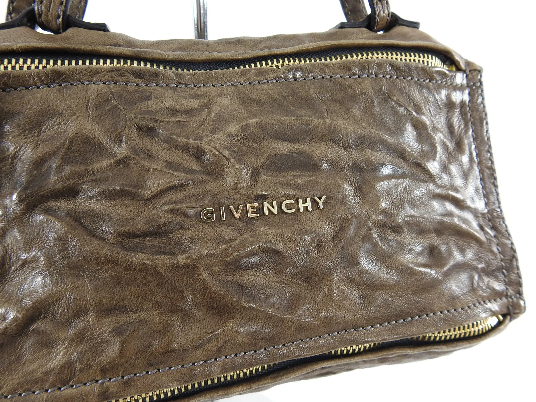 Givenchy Pandora Mini Aged Pepe Leather Bag