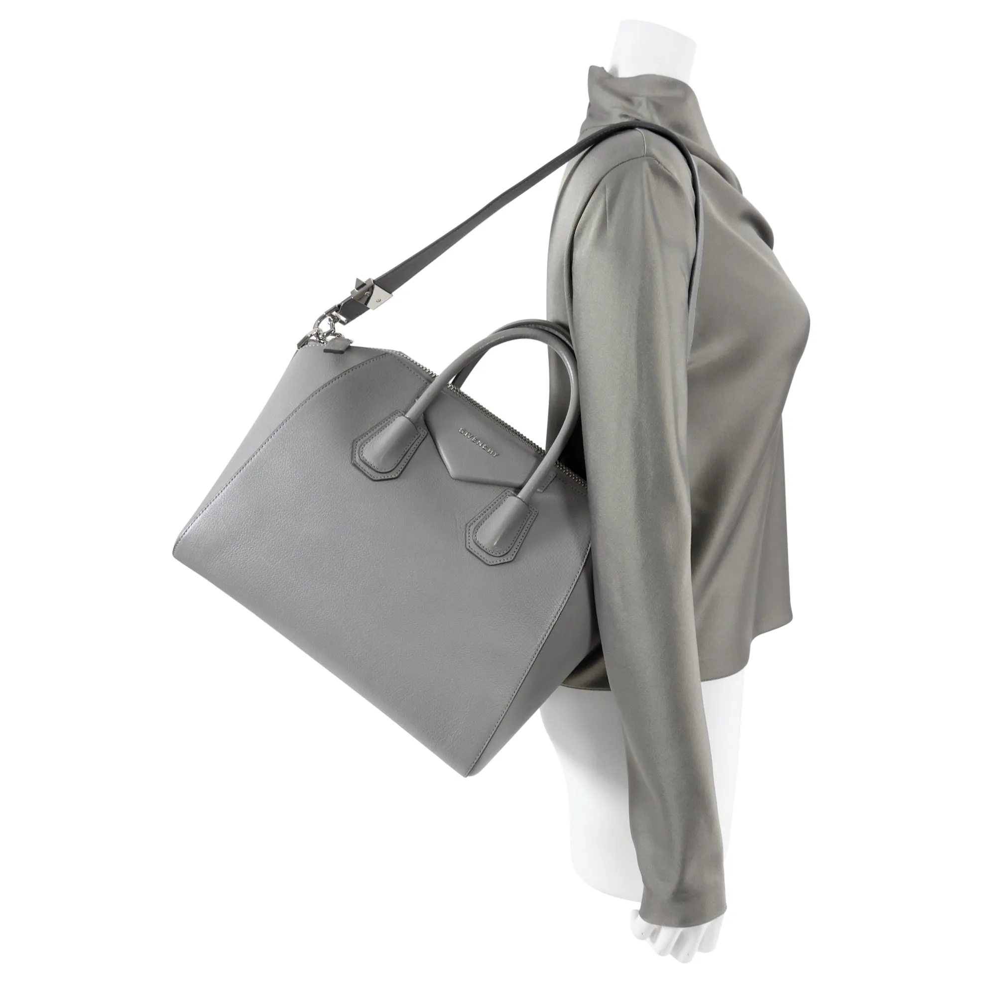 Givenchy Pearl Grey Medium Antigona Bag
