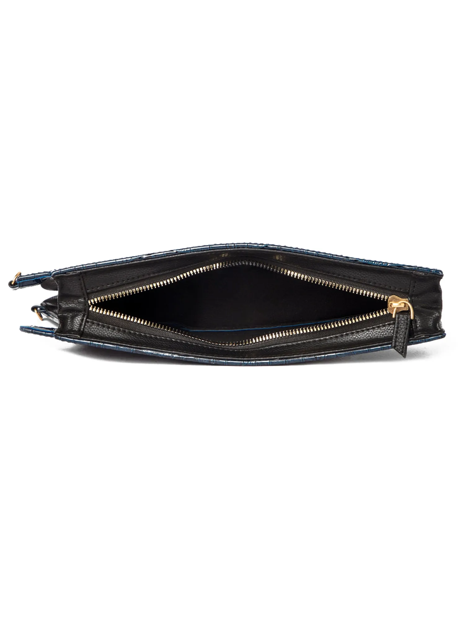 Hands Up! Blue Gun Shaped Sling Clutch Bag | Modern Myth