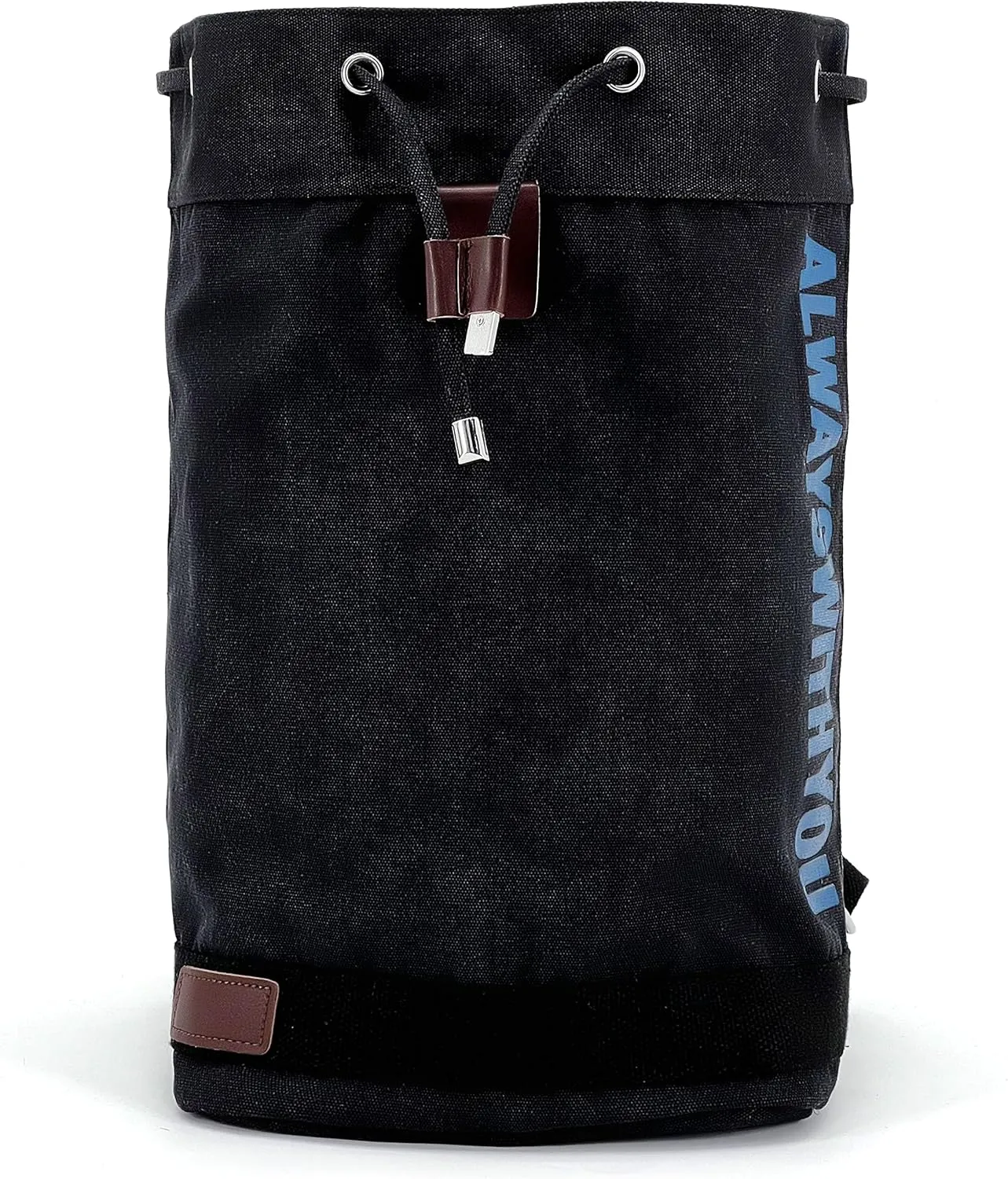 Jaegvida Canvas Drawstring Backpack Bucket Bag GYM Drawstring Bag
