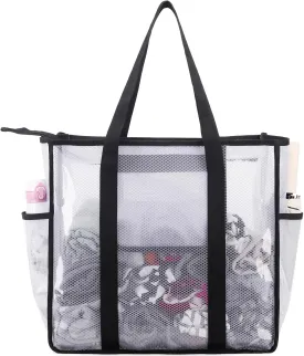 JIANYA Clear Tote Bag Beach Bags for Women Large Waterproof Sandproof Tip-proof Shoudler Tote Bag Swim Pool Bag
