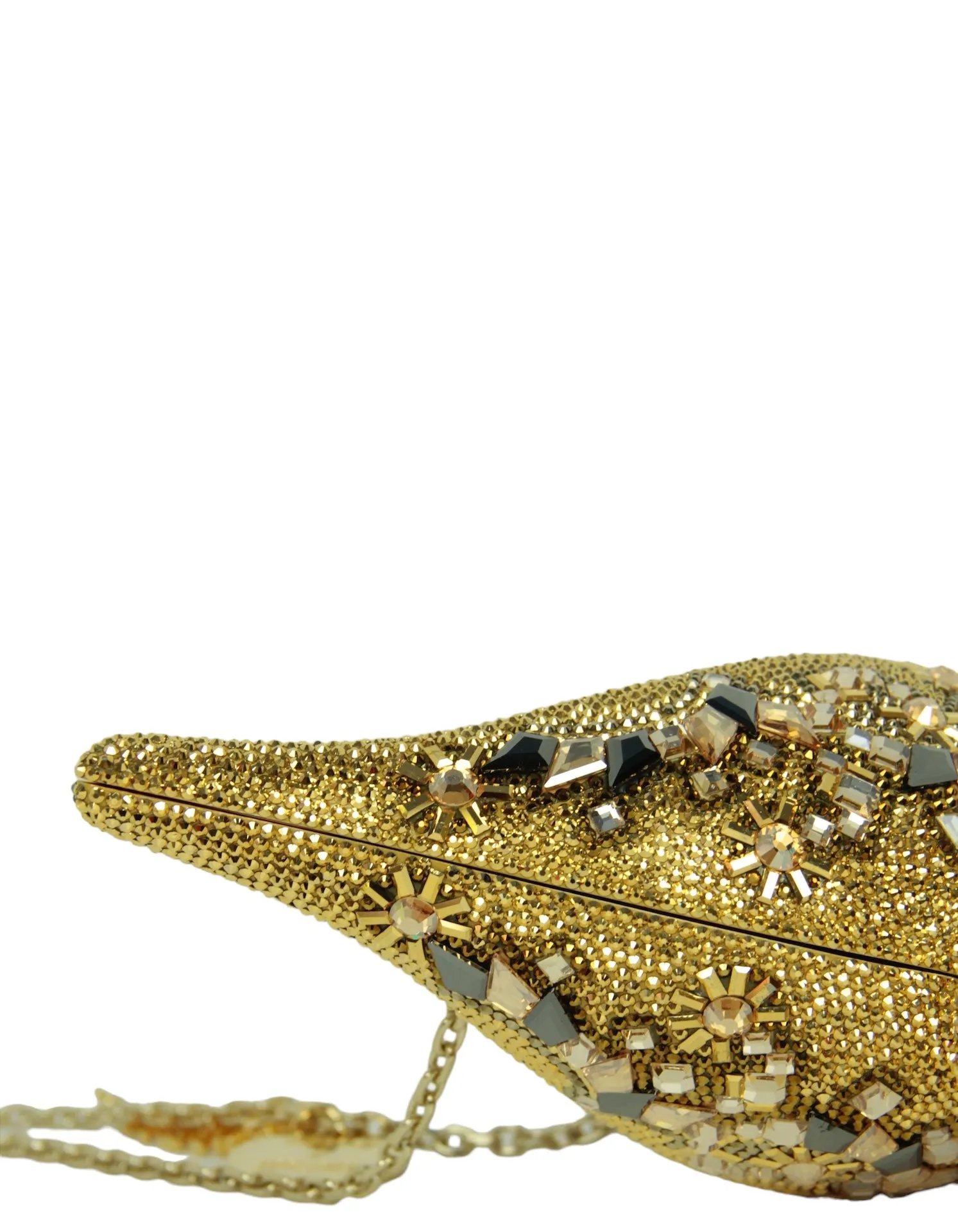 Judith Leiber Disney Crystal Genie Lamp Minaudiere Clutch Bag