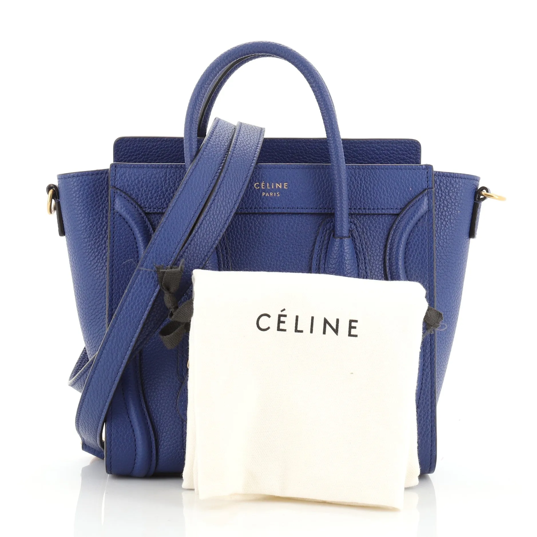 Luggage Handbag Grainy Leather Nano