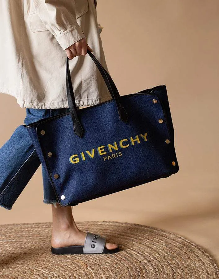 Medium Bond Shopper Denim Bag
