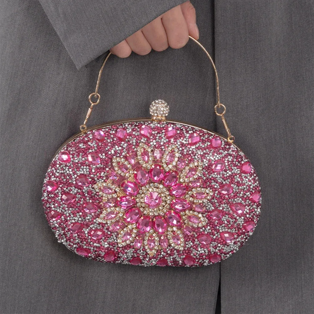 MOJOYCE Bling-Bling Oval Clutch