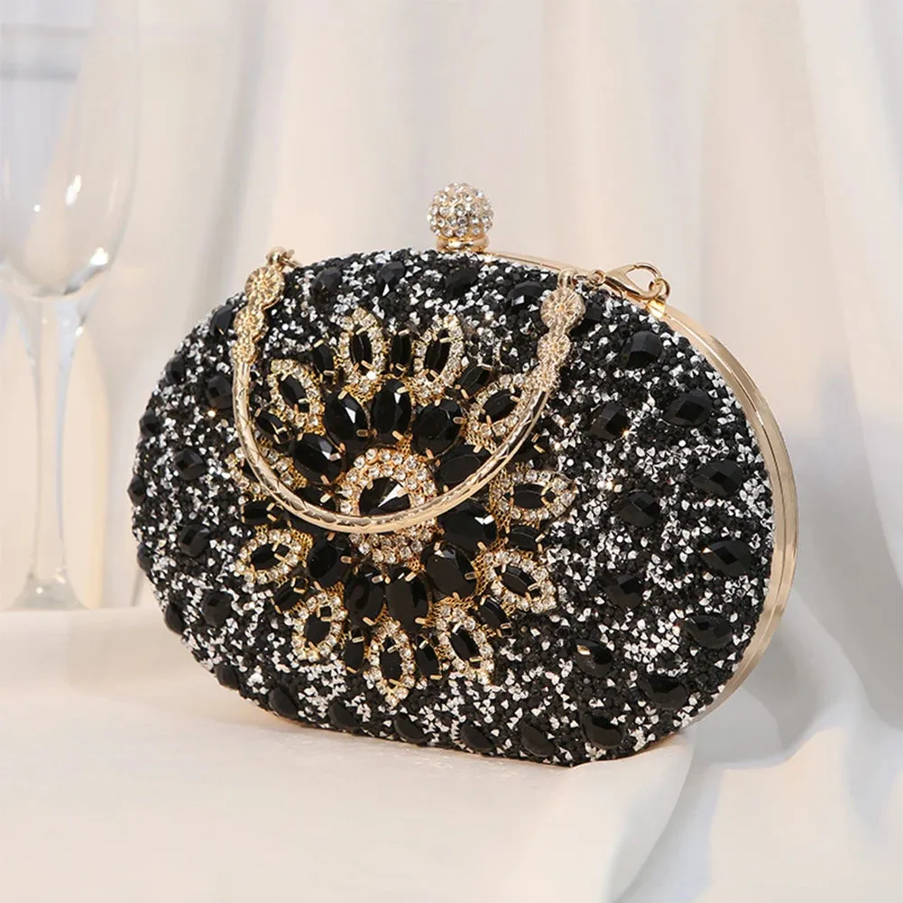 MOJOYCE Bling-Bling Oval Clutch