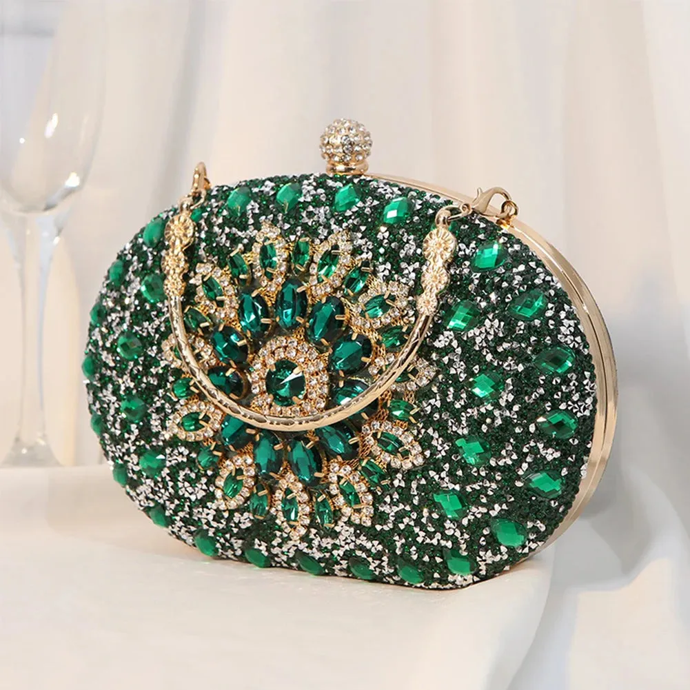 MOJOYCE Bling-Bling Oval Clutch