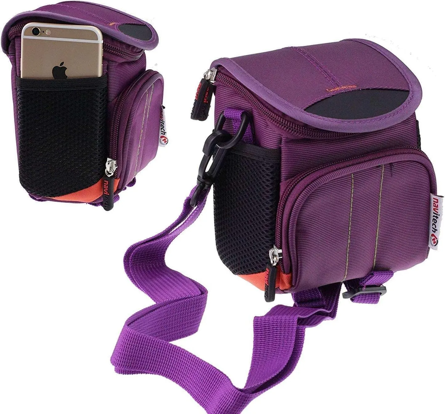 Navitech Purple Camera Shoulder Bag Compatible with Polaroid Go Generation 2 Instant Camera