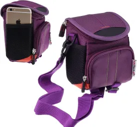 Navitech Purple Camera Shoulder Bag Compatible with Polaroid Go Generation 2 Instant Camera