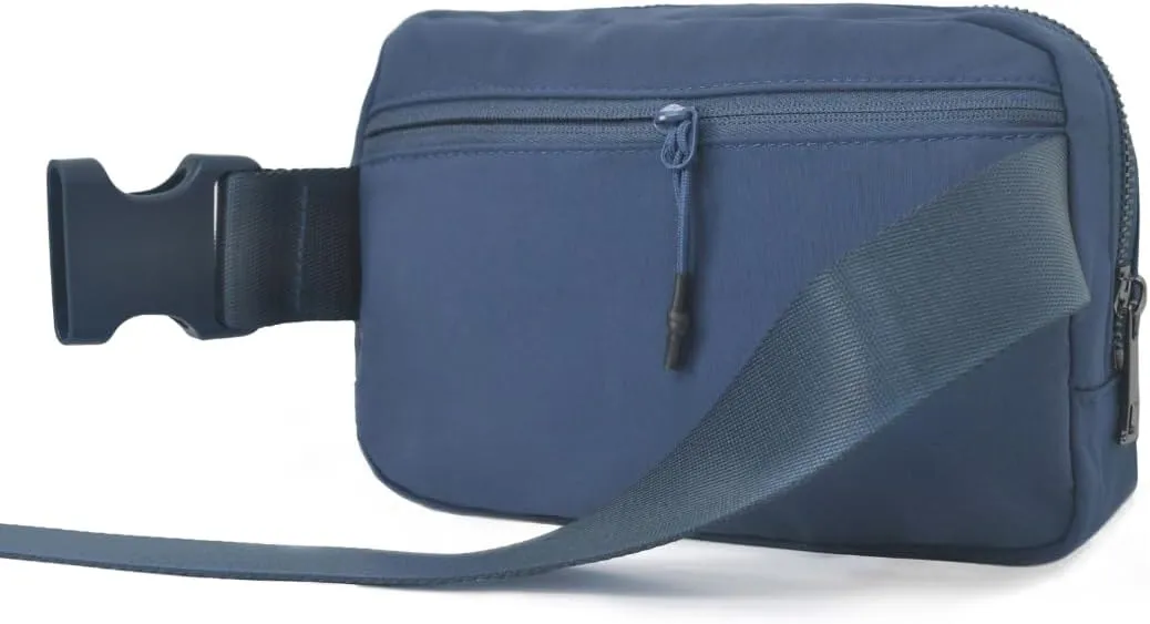 NGIL Mini Belt Bag for Women Crossbody Pack Workout Traveling Running Hiking Waist Bag with Adjustable Strap(Navy)