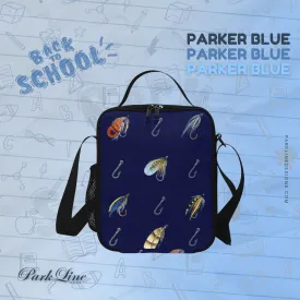 Parker in Blue Lunch Bag for Kids - Durable Nylon, Thermal Insulation