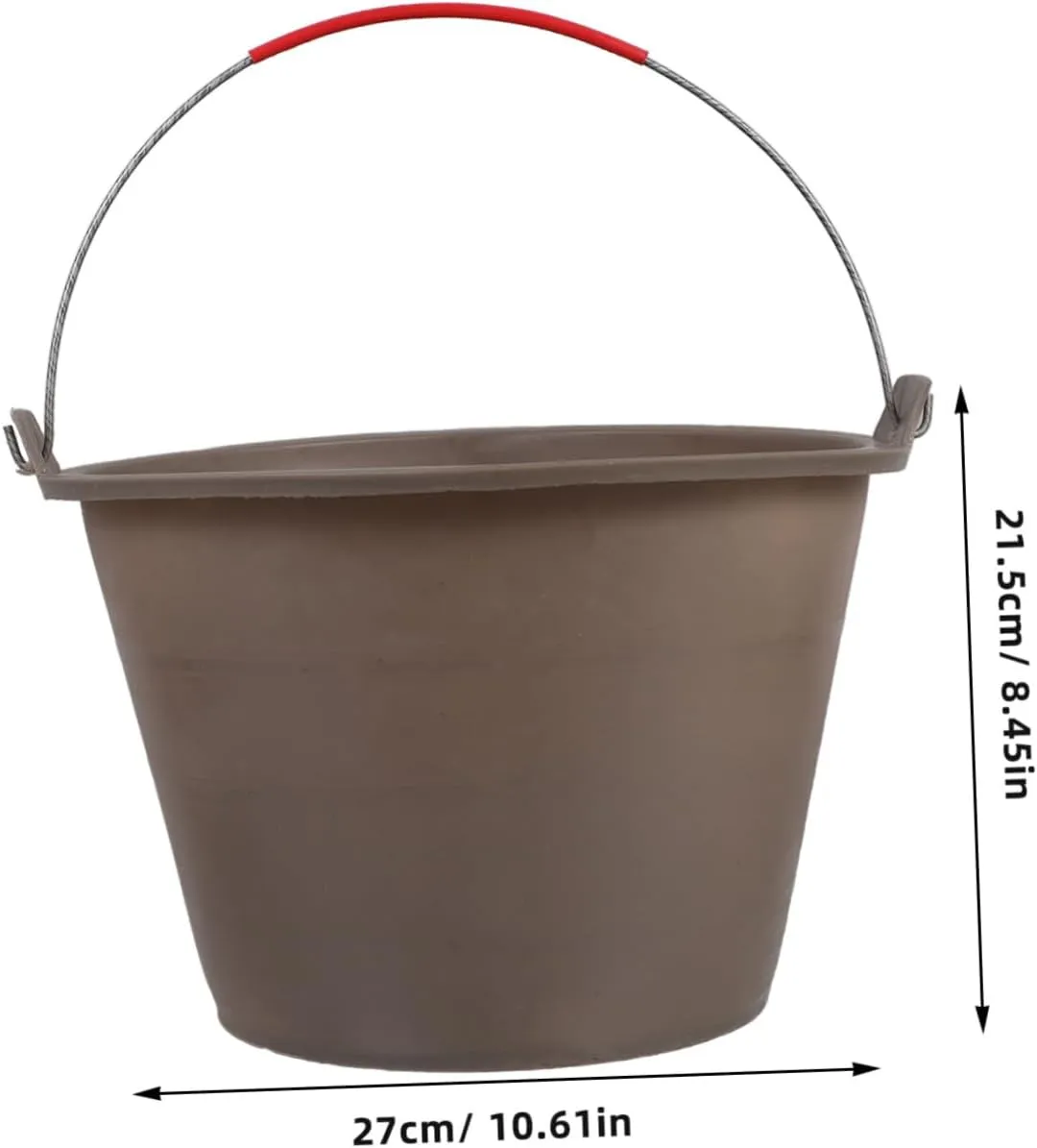 Plastic Concrete Bucket with Handle Portable Cement Bucket for Construction Site