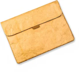 Retro Style Paper Clutch Bag  Stylish Handheld Notebook and Tablet Sleeve, Water Repellent Inner Liner, Gift for Students and Professionals