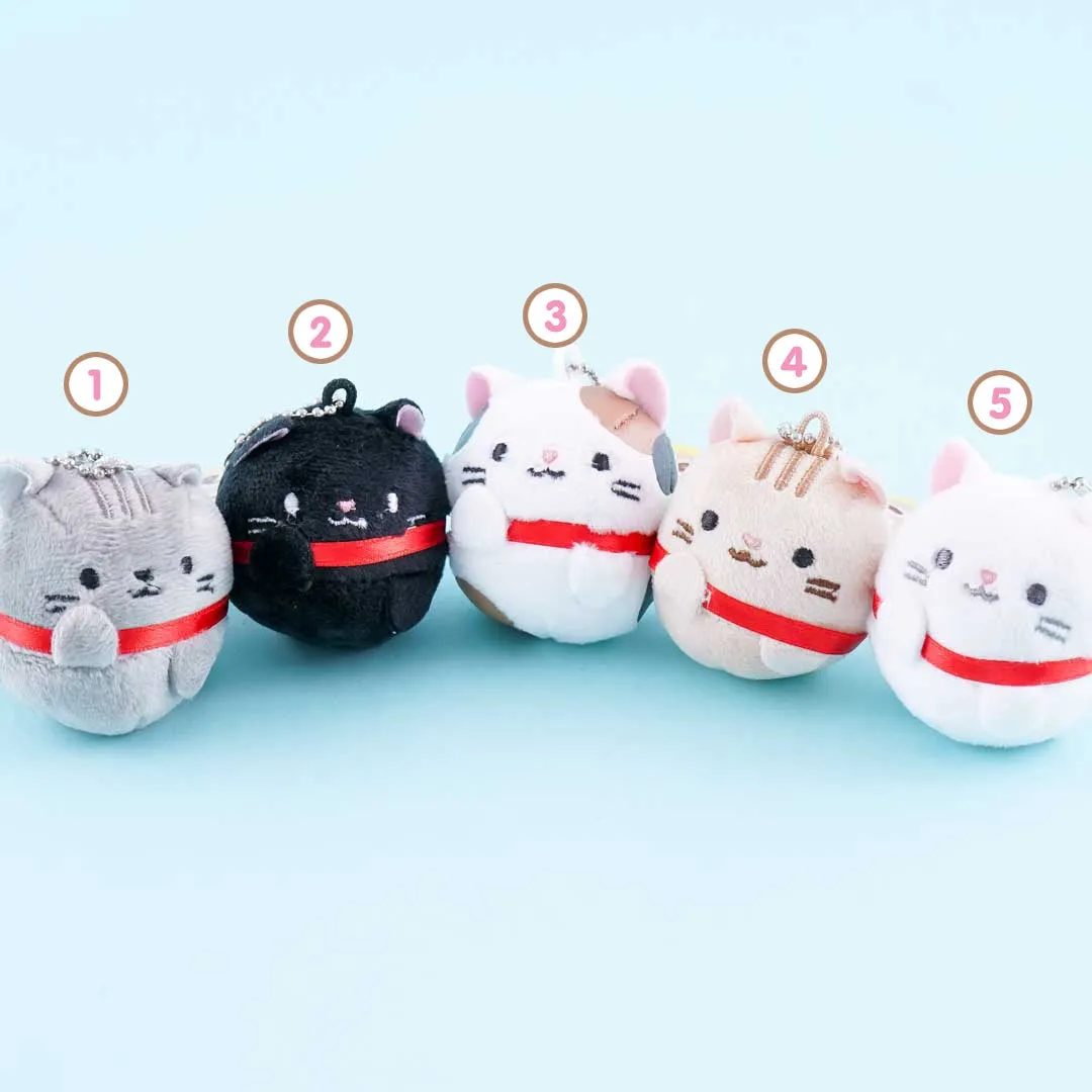 Round Cat Plushie Charm - Mini