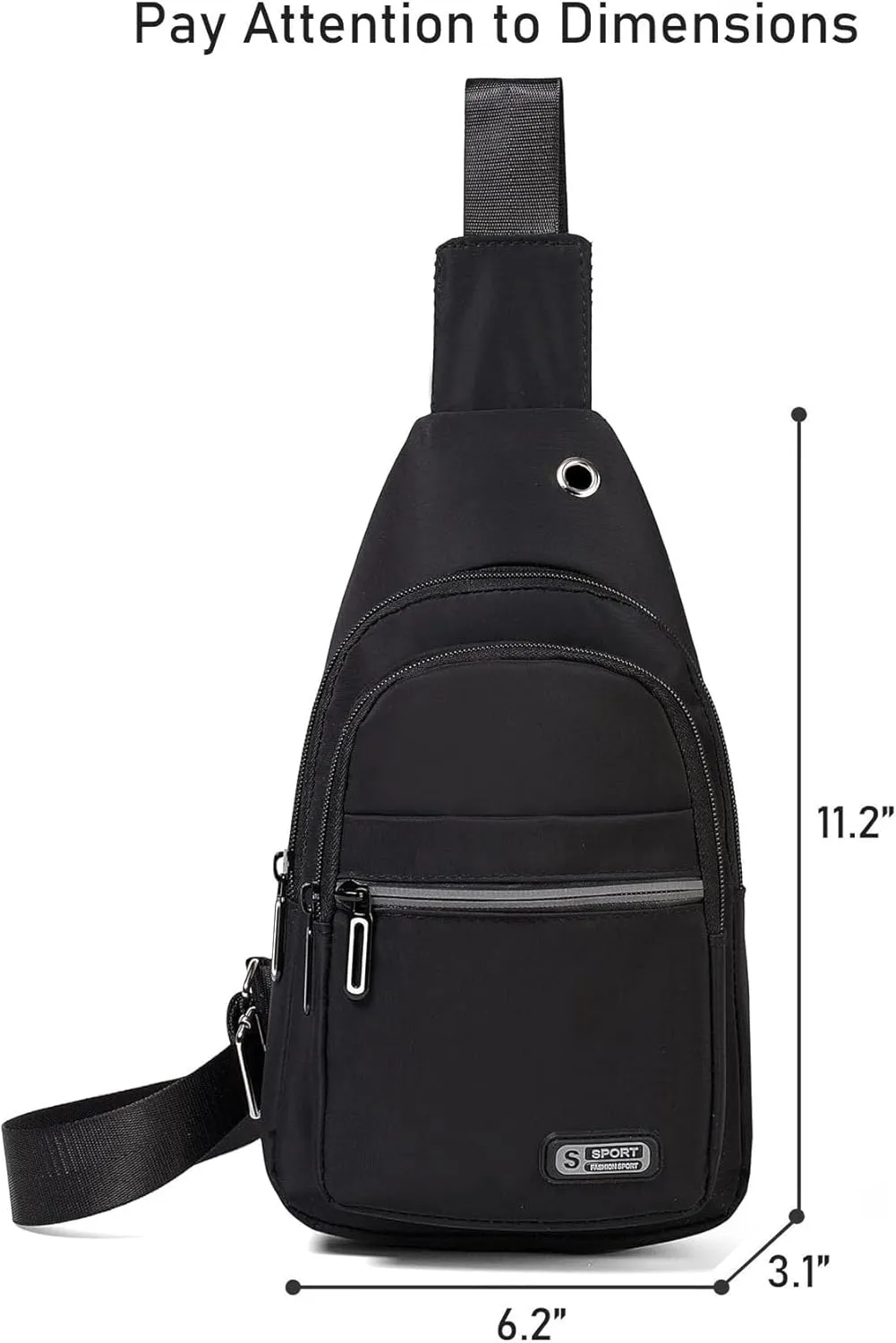 Small Sling Backpack Crossbody Sling Bag for Men Women, Cross Body Bag Fanny Pack for Outdoors Hiking Traveling