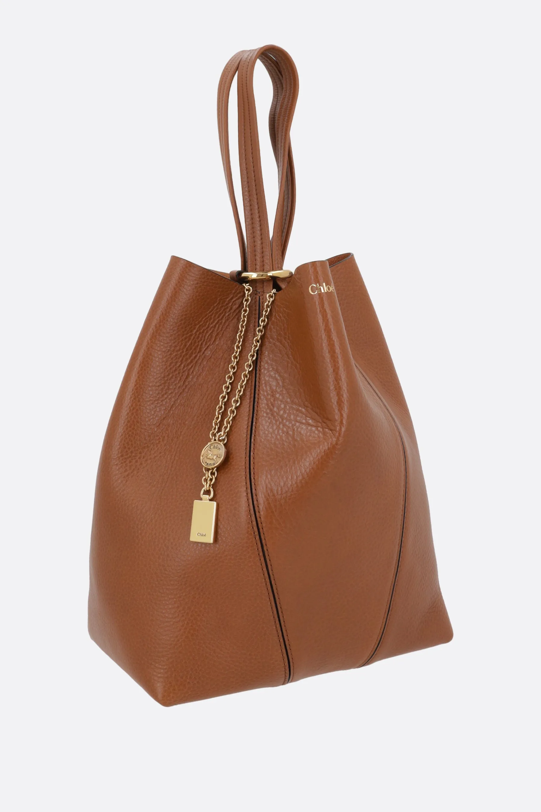 Spin Grainy Leather Tote
