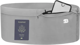 StashBandz Running Belt for Women & Men  Money Belt with 4 Large Secure Pockets (1 Zippered) | Fanny Pack & Phone Holder for Running, Travel, Hiking, and Workouts