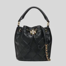 TORY BURCH  Small Fleming Soft Bucket Bag Black 142565