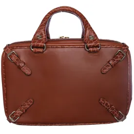 Vintage Celine Leather Suitcase Top Handle Bag