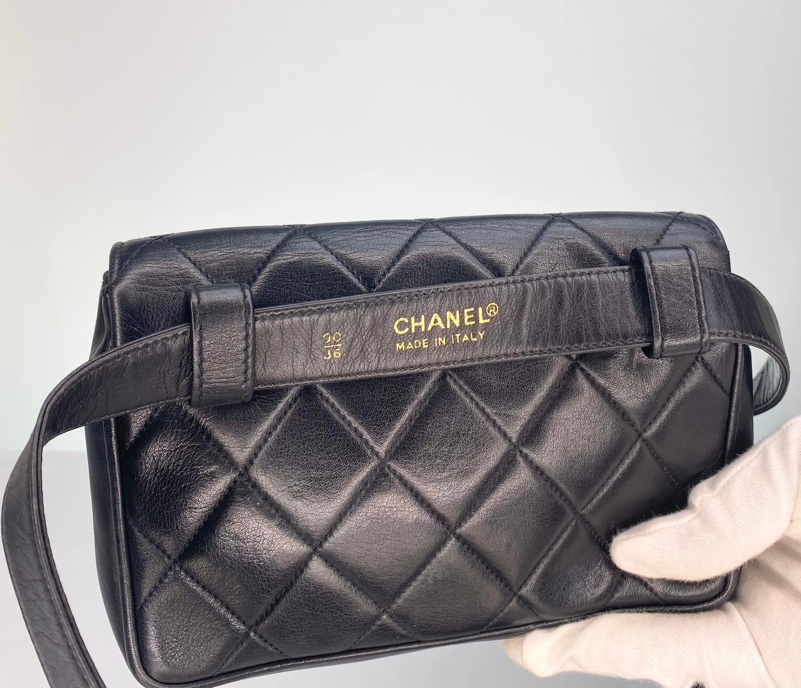 Vintage Chanel Lambskin Waist Bag