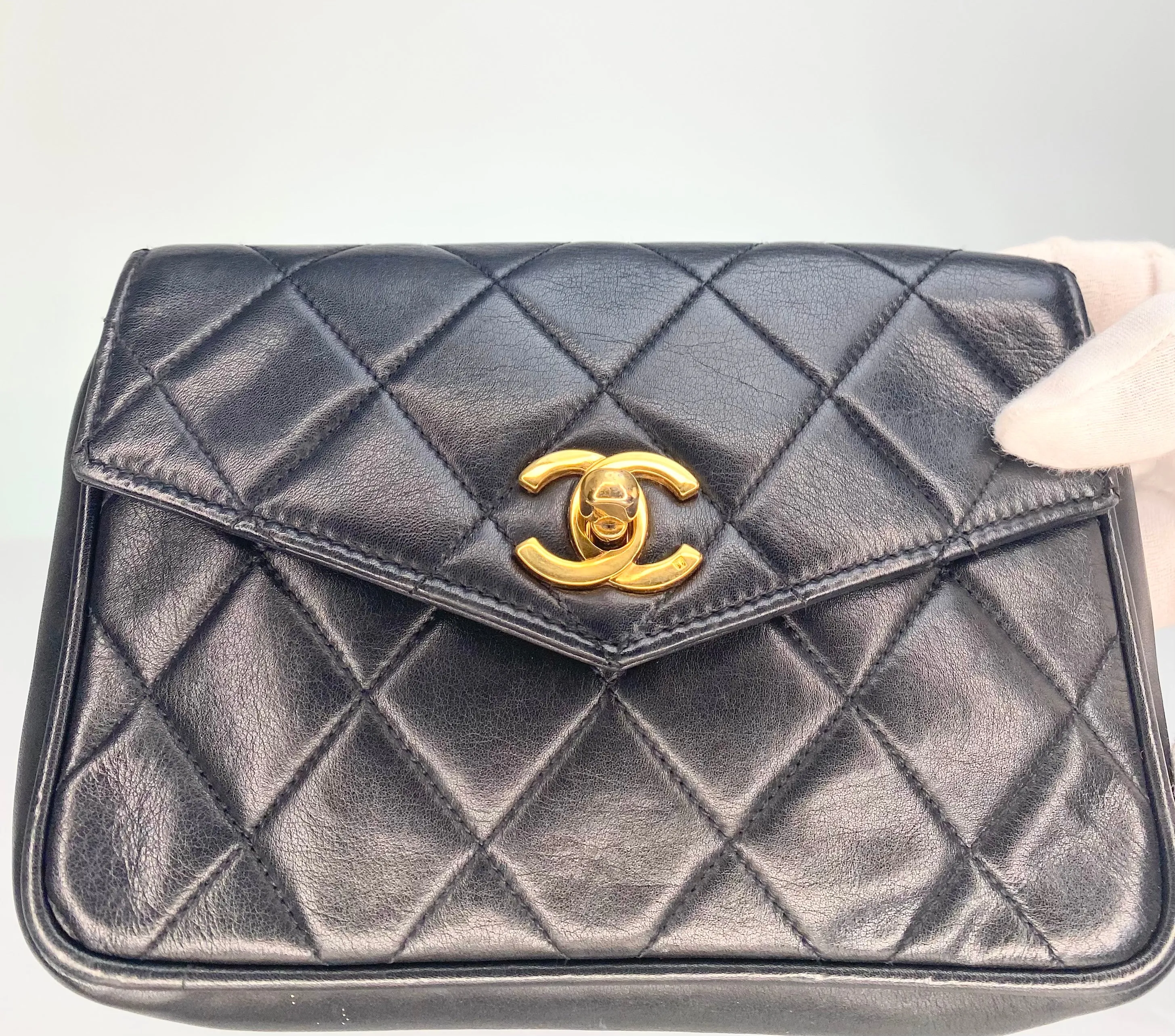 Vintage Chanel Lambskin Waist Bag