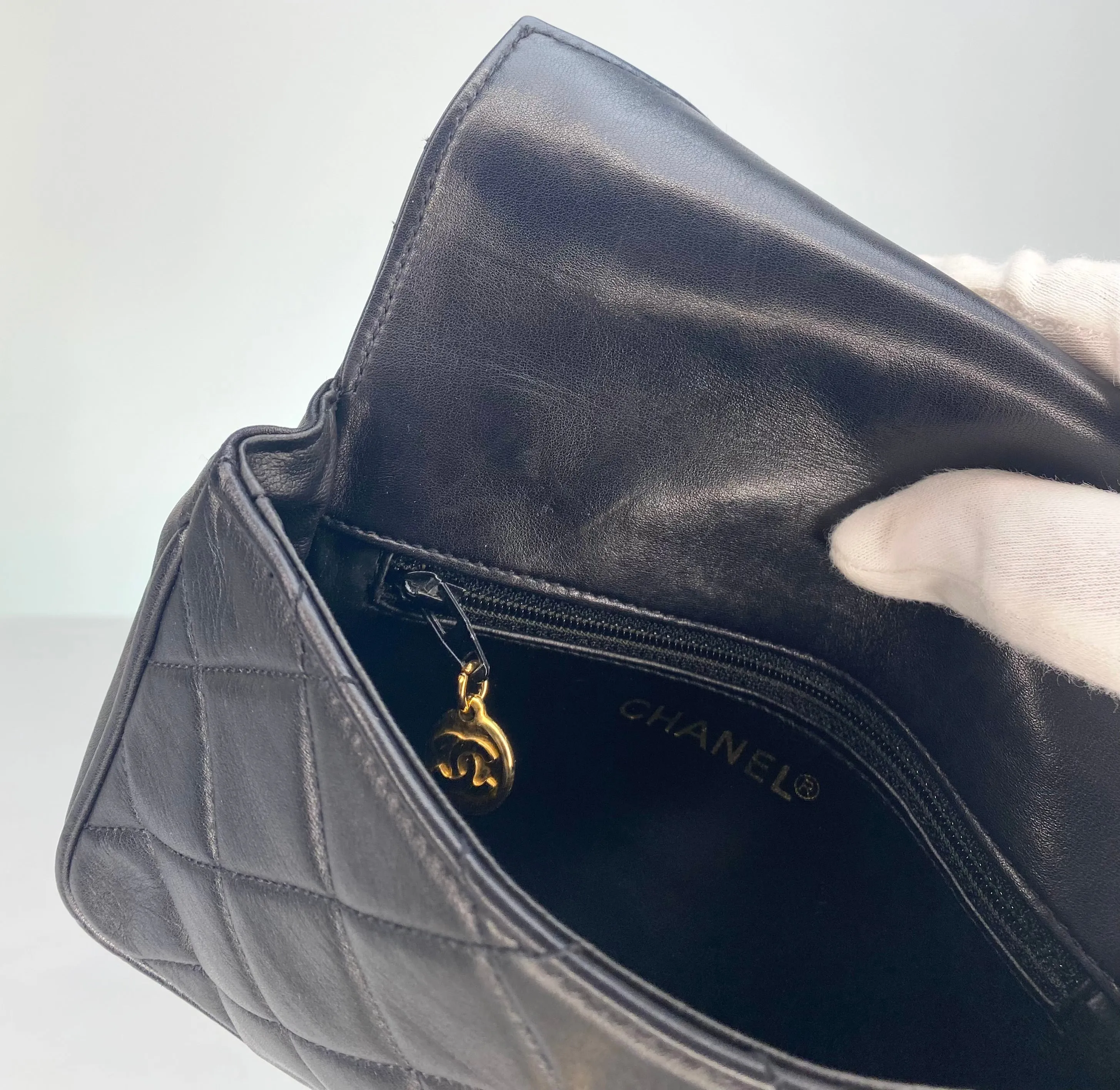 Vintage Chanel Lambskin Waist Bag